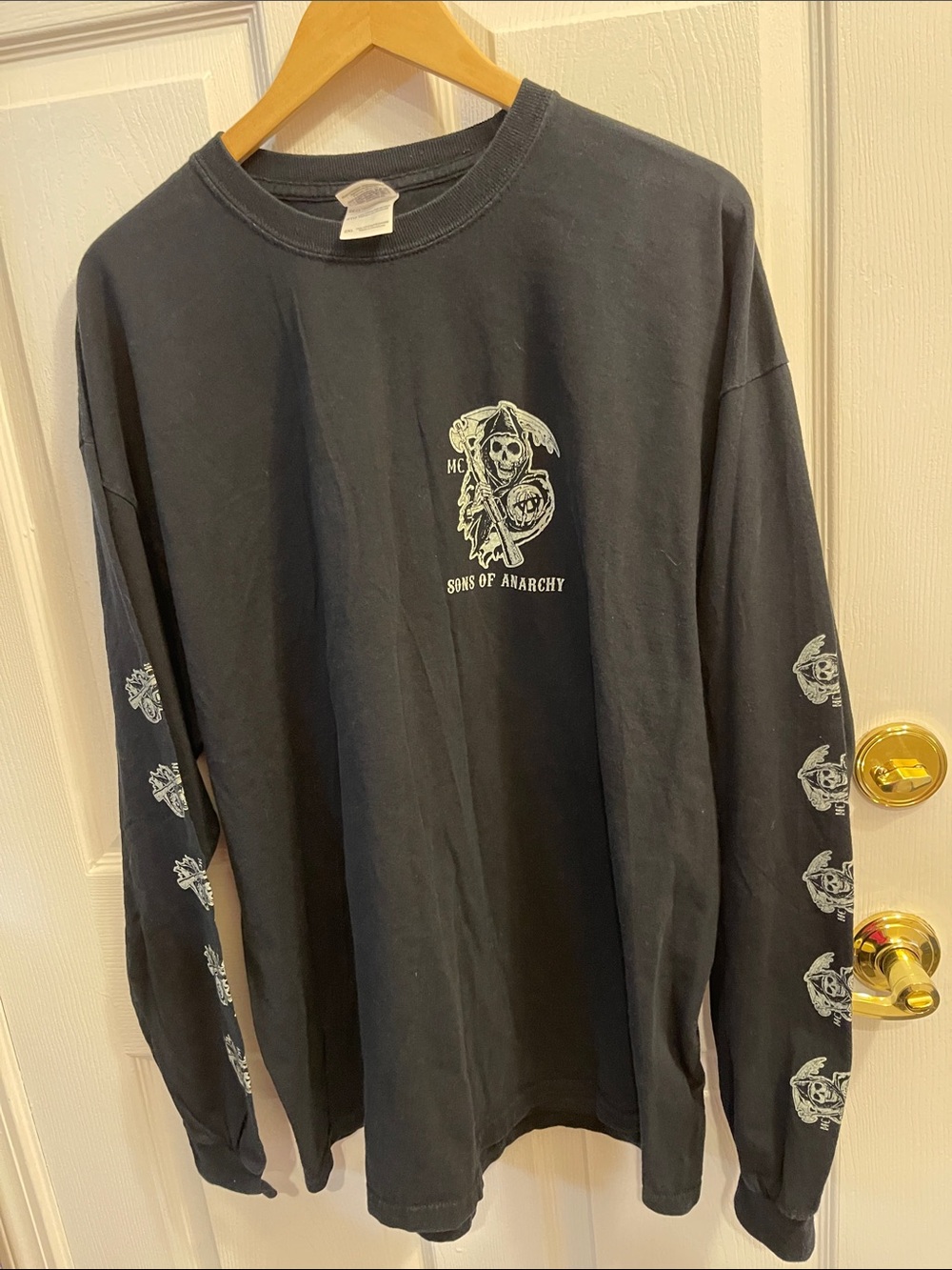 Gildan Black Long Sleeve         Sons of Anarchy Graphic Tee